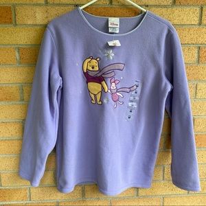 Winnie the Pooh Purple Fleece Ling Sleeve | The Disney Store | Size M